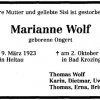 Ongert Marianne 1923-2003 Todesanzeige